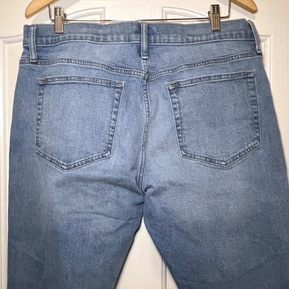 J.Crew Flex Slim Fit Jeans Mens 36x30 Light Wash Blue Denim Stretch Casual